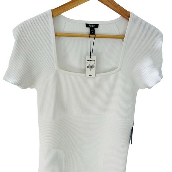 Express Women's Body Contour Cap Sleeve Sweater Dress- Size Small - Picture 3 of 7